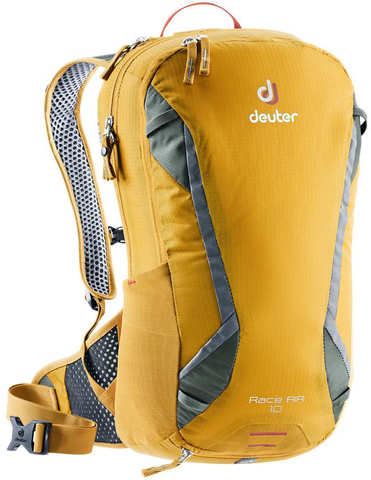 Картинка рюкзак велосипедный Deuter Race Air 10 Curry/Ivy - 1