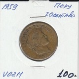 V0211 1959 Перу 20 сентаво сентавос центаво