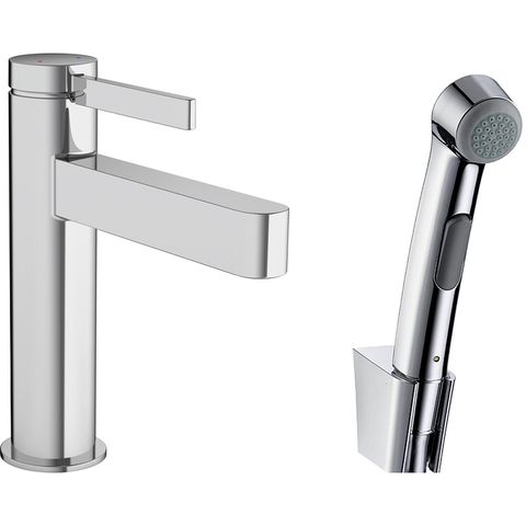 Hansgrohe Finoris 76210000 Смеситель для раковины с гигиеническим душем (хром)