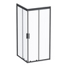 Am.Pm W90G-403-090BT Душевое ограждение Gem Square Slide 90x90 стекло прозрачное, профиль черный матовый,