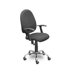 Кресло офисное Easy Chair 223 PC серое (ткань/хром)