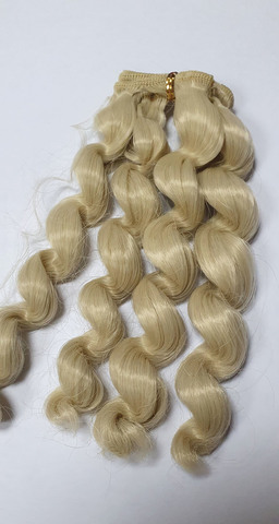 Волосы для кукол, трессы кудри-локоны-спиральки, цвета в ассортименте, длина 15 см*1 метр.