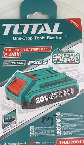 Аккумуляторная батарея TOTAL Li-ion 20В 2.0А.арт.TFBLI20011