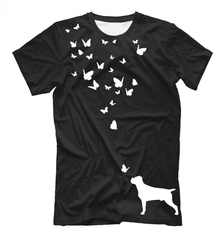 Футболка "Кане Корсо и бабочки"