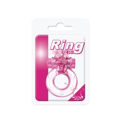 Розовое эрекционное кольцо с вибрацией Ring - 