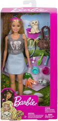 Кукла Барби Barbie Блондинка с питомцами и аксессуарами