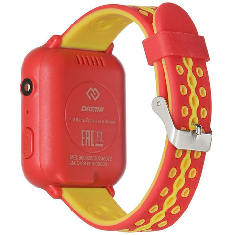 Часы DIGMA Kid K7m Red/Yellow