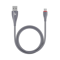 Кабель Deppa Ceramic USB - micro USB, 1м, серый