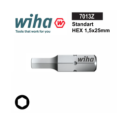 Бита шестигранная HEX 1,5 х25мм Standart Wiha 7013Z 04011 (K)