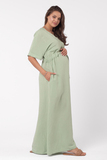 Платье для беременных 14694 салатовый