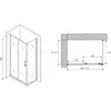 Abber Schwarzer Diamant AG30170B-S75B Душевой уголок, цвет: чёрный