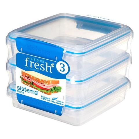 Набор контейнеров для сэндвичей Fresh (3 шт.) 450 мл, артикул 921643, производитель - Sistema