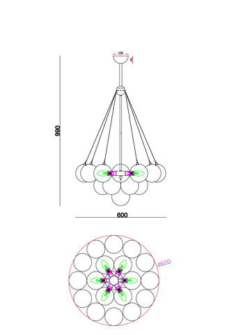 Подвесная люстра Freya Fiesta FR5231PL-06BS