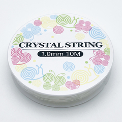 Эластичная нить для браслетов (резинка), цвет прозрачный, толщина 1 мм, цена за катушку 4,5 м