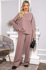 Костюм трикотажный Осенний комфорт (коричневый) К14680-30М LT Collection