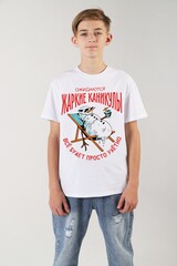 Фуфайка (футболка) для мальчика Карнавал-2 Виотекс МОЛОЧНЫЙ