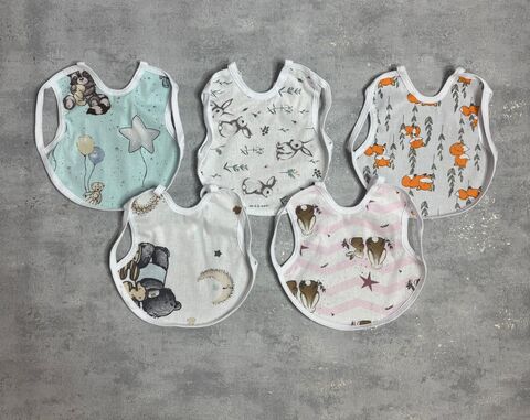 Нагрудный фартук с клеёнкой большой