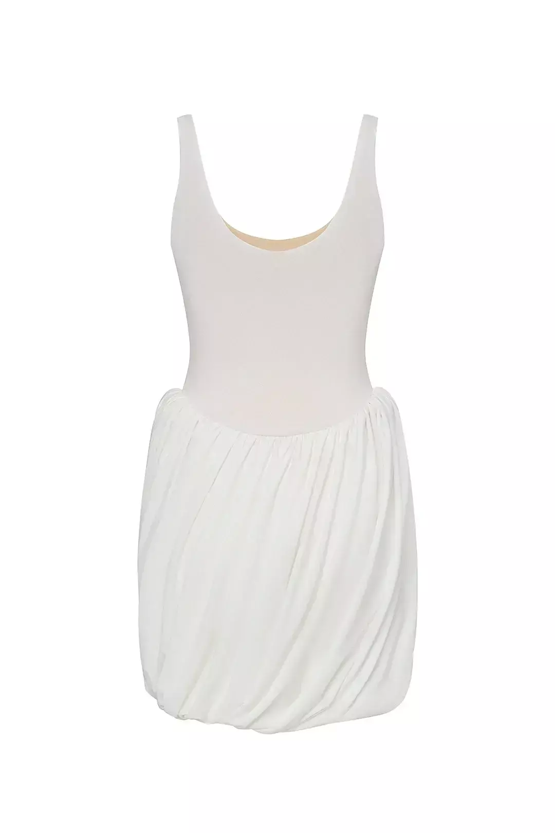 Платье с буфами мини