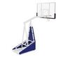Мобильная складная баскетбольная стойка, клубная STAND72G PRO (щит 72" (180х105 см) закаленное стекло 12мм.)