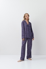Пижама женская со штанами ARUELLE ALIX | Сиреневый + черный