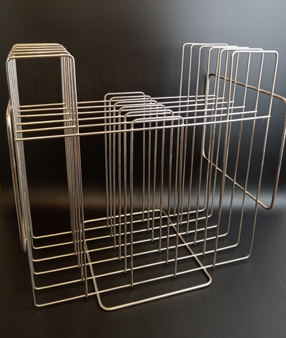 Подставка для виниловых пластинок. Металлическая. СССР