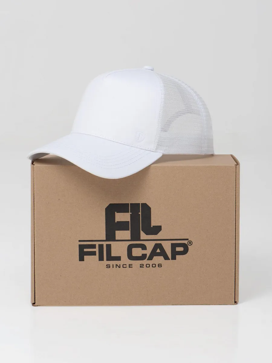 Бейсболка с сеткой летняя белая