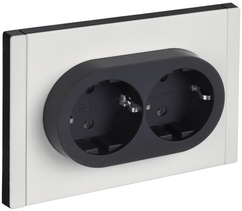 FORTE&PIANO Роз. 2-я с з/к без з/ш б/к 16А FP224M бел. IEK