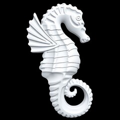 Силиконовый молд № 340 Морской конек правый