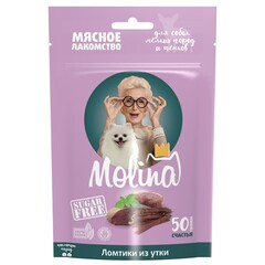 Лакомство для собак мелких пород и щенков, Ломтики из утки, 50 г
