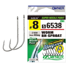 56538 № 10 Крючки OWNER WORM BH-SPROAT / продажа от 5 уп.