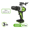 Дрель-шуруповерт ударная аккумуляторная Greenworks Арт. 3704107, 24V, бесщеточная, без АКБ и ЗУ — фото 1