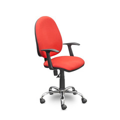 Кресло офисное Easy Chair 223 PC красное (ткань/хром)