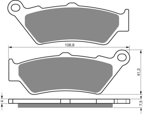 Тормозные колодки дисковые 106 S3