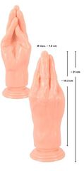 Телесный массажер-рука для фистинга Hand Dildo - 21 см. - 