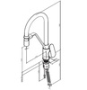 Am.Pm F8007802 Like. смеситель для кухни с каналом для питьевой воды и гибким изливом. хром. шт.