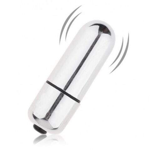 Серебристая вибропуля X-Basic Bullet Mini One Speed - 5,9 см. - Lovetoy BT-17 silver