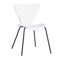 Стул Джакобсен / Jacobsen (mod DC 102-1)-белый/черный