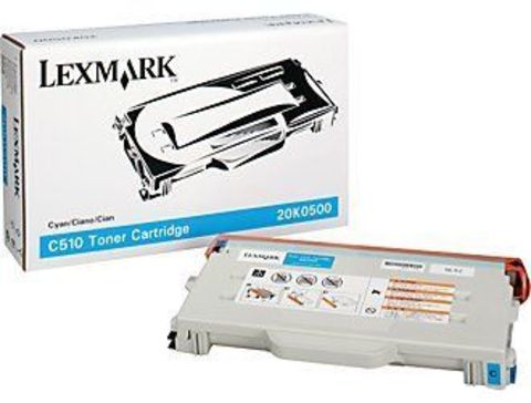 Тонер-картридж для принтеров Lexmark C510 голубой (сyan). Ресурс 3000 стр (20K0500)