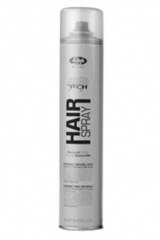 ЛАК ДЛЯ УКЛАДКИ ВОЛОС НОРМАЛЬНОЙ ФИКСАЦИИ «HIGH TECH HAIR SPRAY NATURAL HOLD»  500 мл LISAP (Италия)