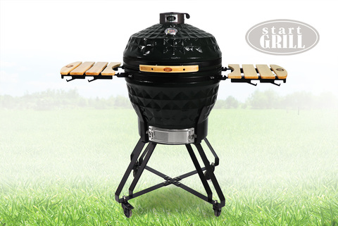 Керамический гриль Start Grill Pro, с окошком, 61 см./24 дюймов