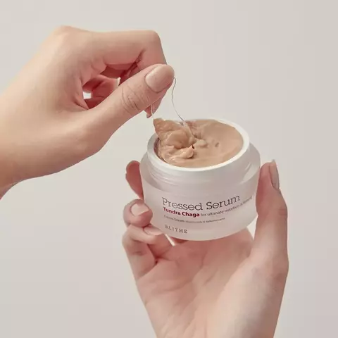 Спрессованная сыворотка-крем антивозрастная Blithe «Гриб Чага» Tundra Chaga, 50 мл
