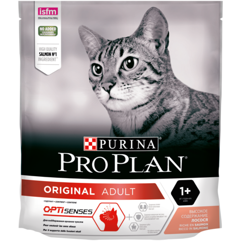 Pro Plan сухой корм для взрослых кошек (лосось) 400 г