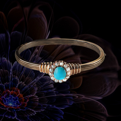 Браслет с бирюзой и жемчугом