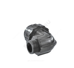 Отвод компрессионный ПЭ Дн 63х2"х90гр НР 1000311