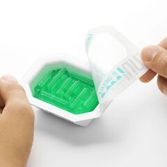Зеленый мастурбатор-стимулятор Tenga Uni Emerald - 