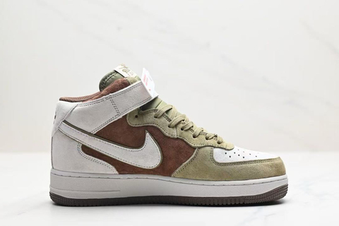 Nike Air Force 1 Mid 'Grey/Brown/Green' 