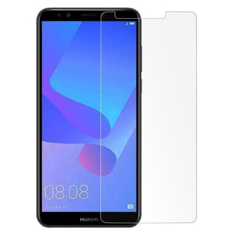 Защитное стекло 2.5D 0,3 мм 9H Premium с отступами от края экрана для Huawei Y6 2018 (Глянцевое)