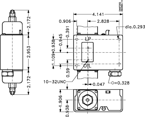 Реле дифференциального давления MP54 Danfoss 060B016891