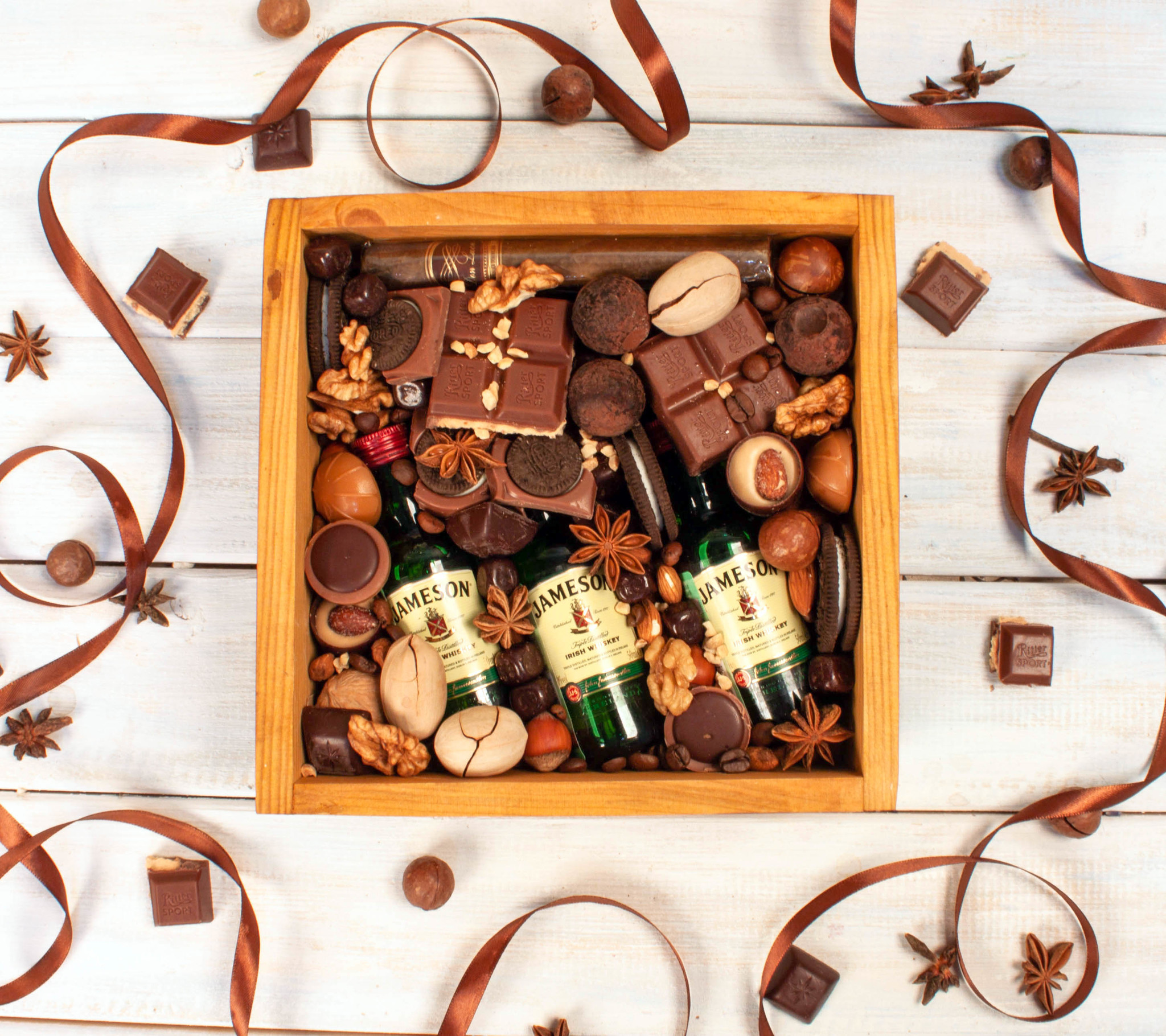 Бокс мини шоколадный - Съедобные букеты и подарки! | Perfecto Bouquet