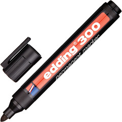 Маркер перманентный Edding E-300/1 черный (толщина линии 1.5-3 мм)